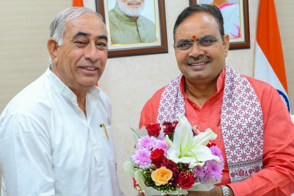 मुख्यमंत्री भजनलाल शर्मा से मिले रामगोपाल सुथार,नई कौशल नीति पर हुई चर्चा